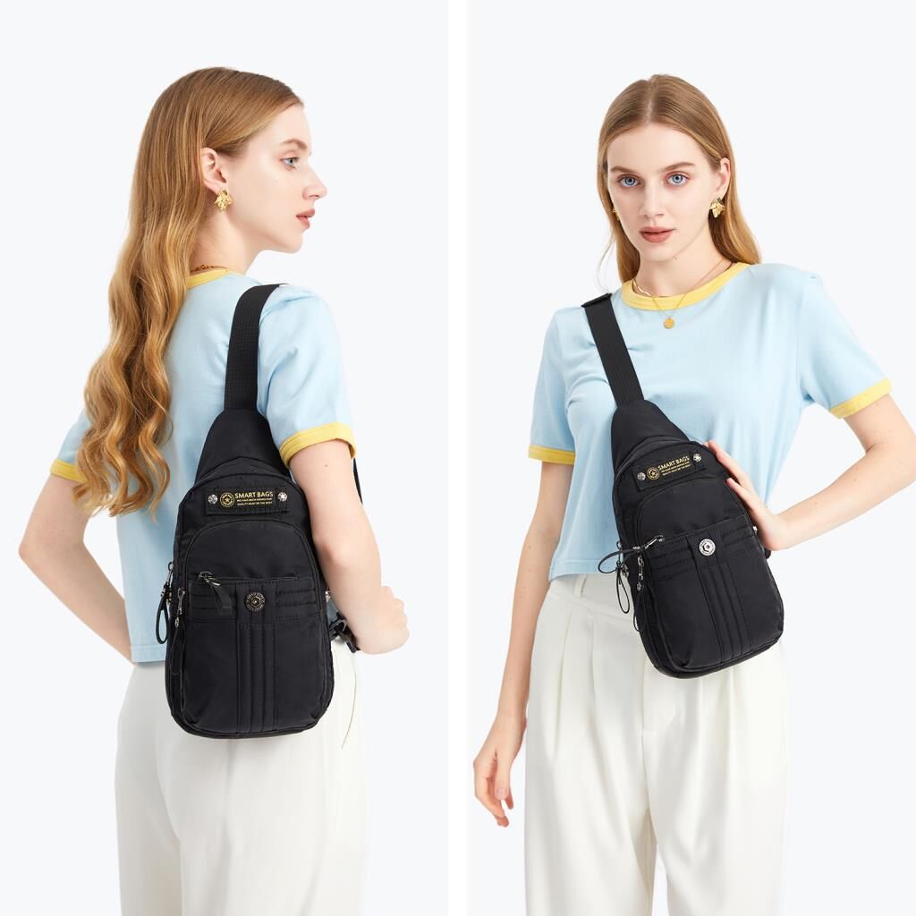 Smart Bags Bodybag Uniseks Omuz Askılı Çapraz Postacı Çanta 8712 Kahve