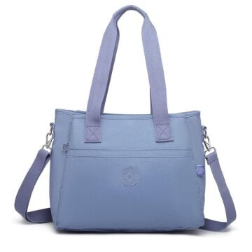 Smart Bags Omuz Askılı Kadın Çantası Krinkıl Kumaş 3110 J.Mavi