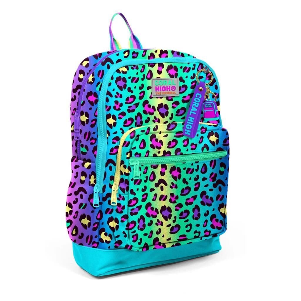 Coral High 2li Set Desenli Okul Çantası Beslenme 23769