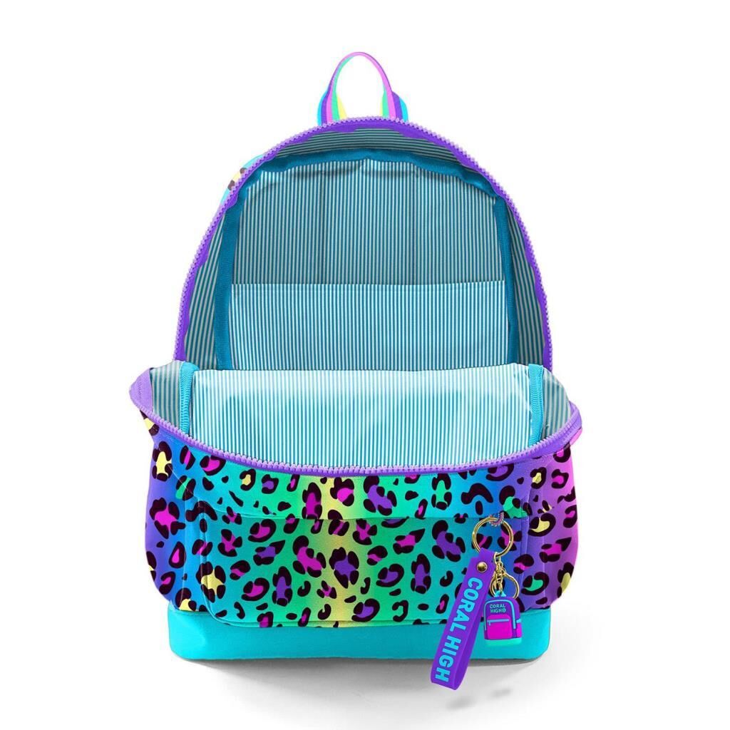 Coral High 2li Set Desenli Okul Çantası Beslenme 23769