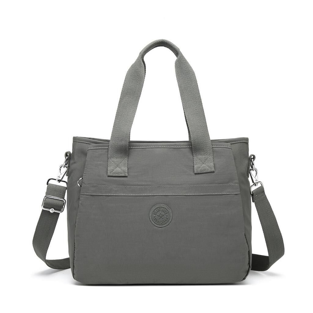 Smart Bags Omuz Askılı Kadın Çantası Krinkıl Kumaş 3110 Koyu Gri