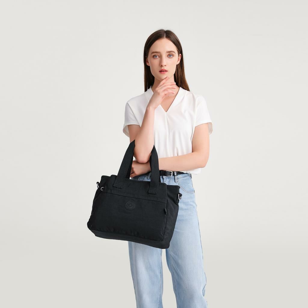 Smart Bags Omuz Askılı Kadın Çantası Krinkıl Kumaş 3110 Koyu Gri