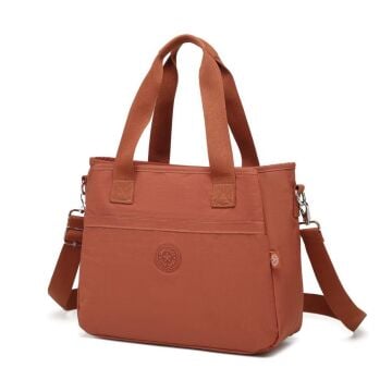 Smart Bags Omuz Askılı Kadın Çantası Krinkıl Kumaş 3110 Kiremit