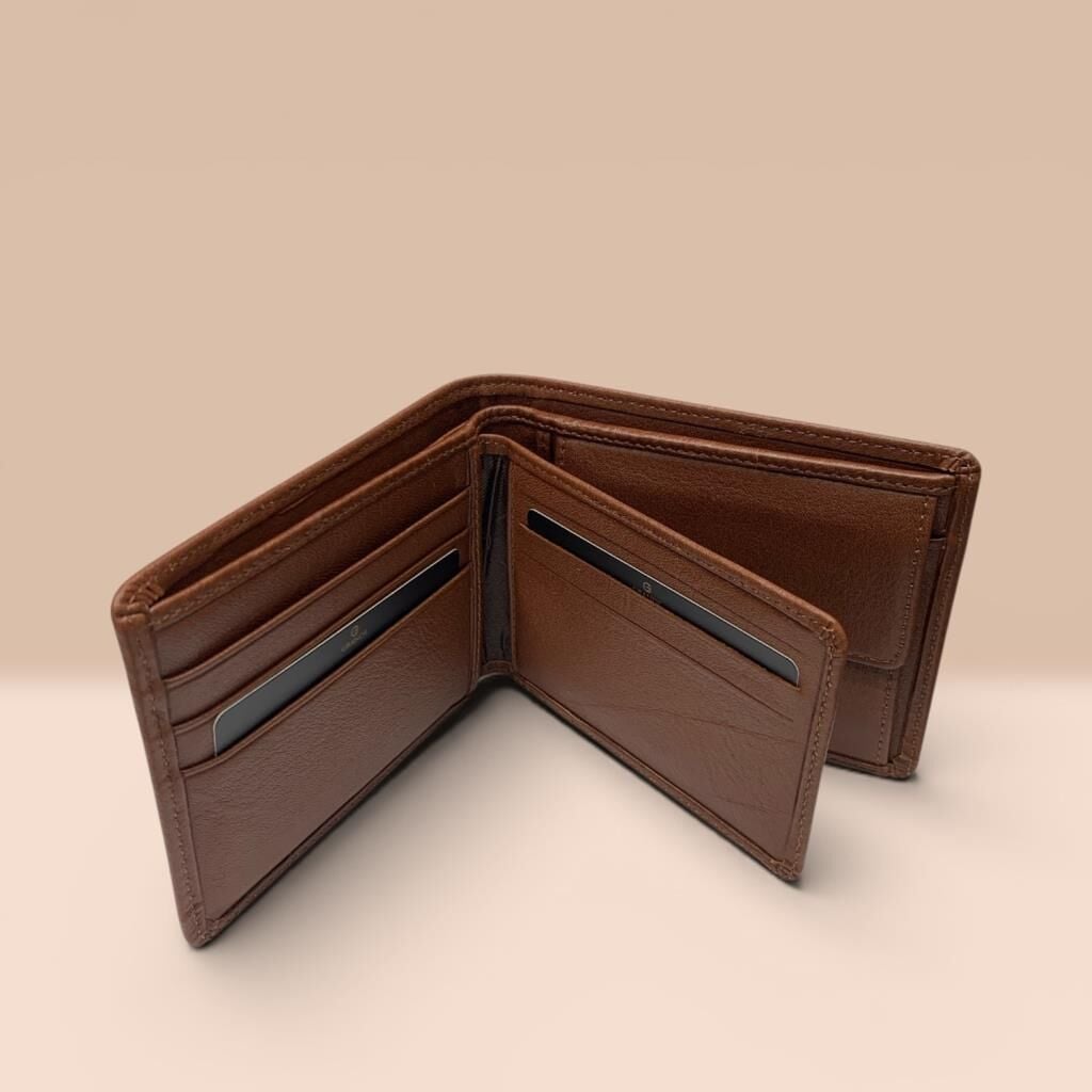 Grande Gerçek Deri Erkek Cüzdanı Hakiki Deri Taba