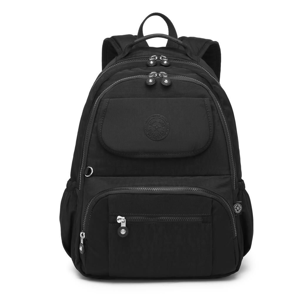 Büyük Boy Sırt Çantası Smart Bags Krinkıl Kumaş 1215 Siyah
