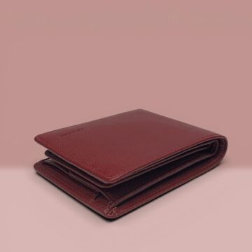 Grande Gerçek Deri Erkek Cüzdanı Hakiki Deri Bordo