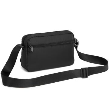 Smart Bags Ekstra Hafif Kumaş Kadın Postacı Çantası 3148 Siyah