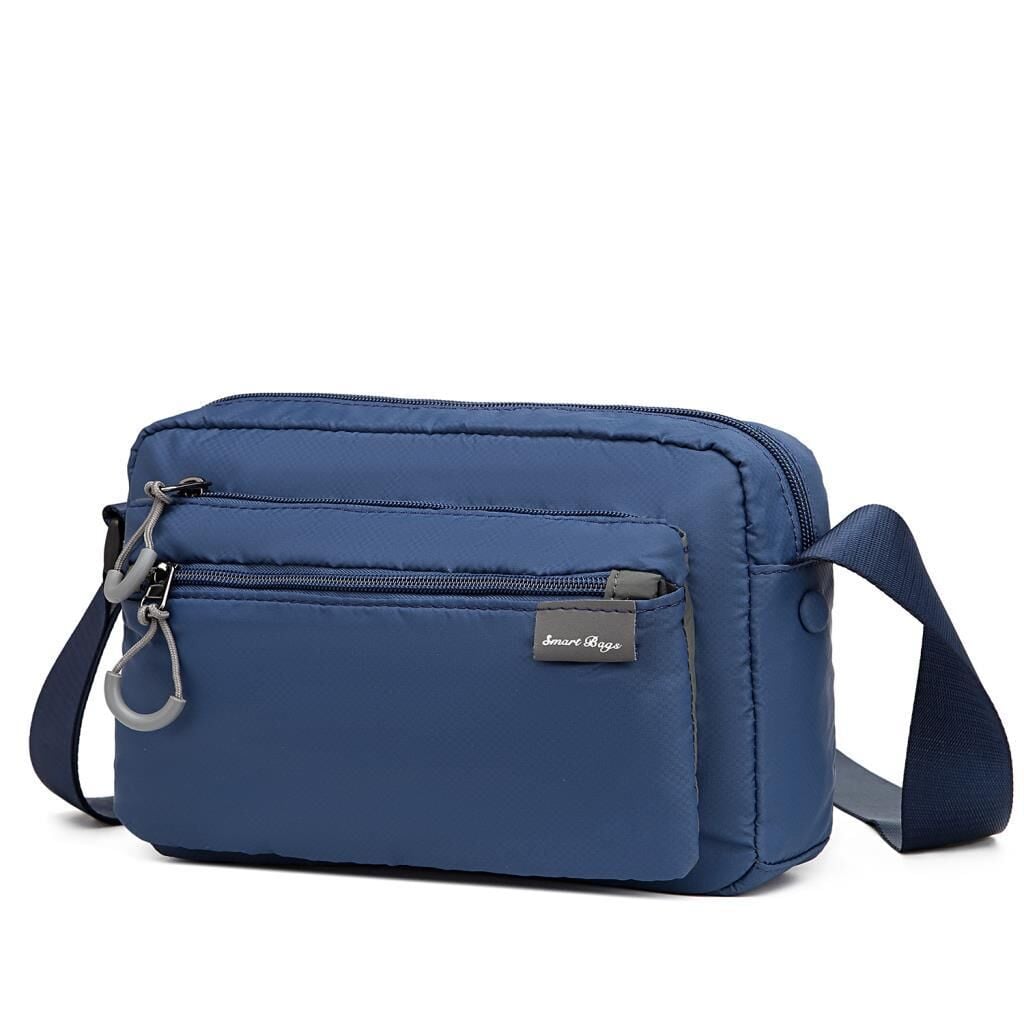 Smart Bags Ekstra Hafif Kumaş Kadın Postacı Çantası 3148 Lacivert