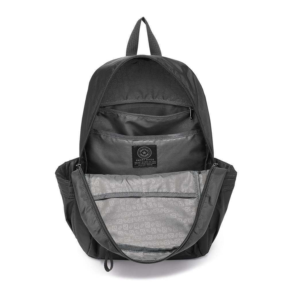 Smart Bags Büyük Boy Okul Boyu Uniseks Sırt Çantası 8714 Siyah