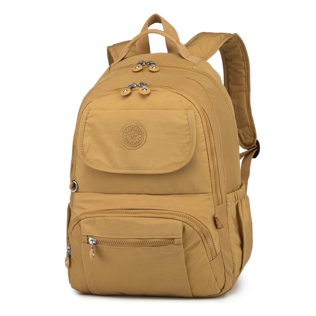 Büyük Boy Sırt Çantası Smart Bags Krinkıl Kumaş 1215 110 Taba