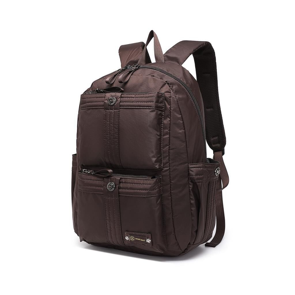 Smart Bags Büyük Boy Okul Boyu Uniseks Sırt Çantası 8714 Kahve