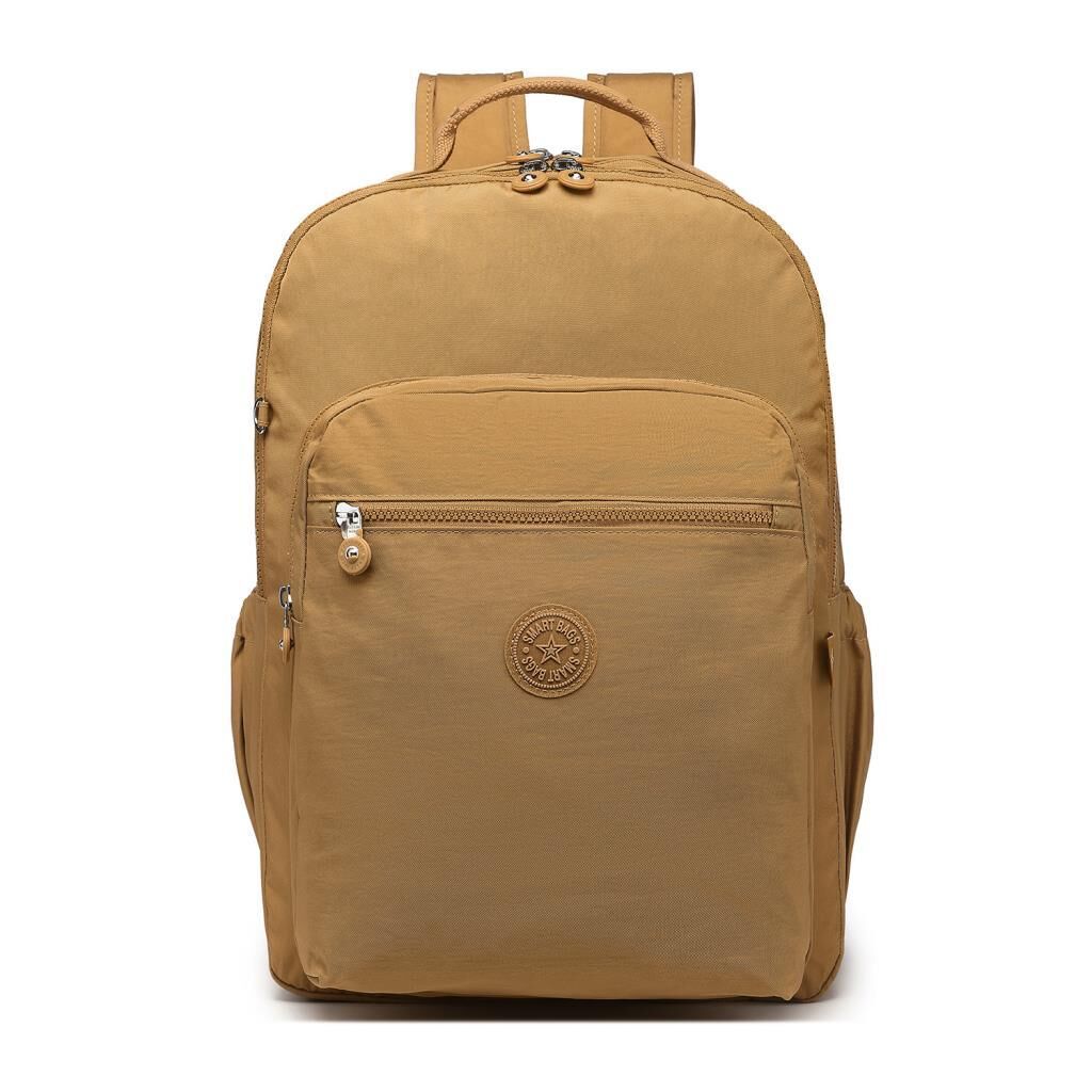 Smart Bags Büyük Boy Krinkıl Kumaş Sırt Çantası 3209 110 Taba