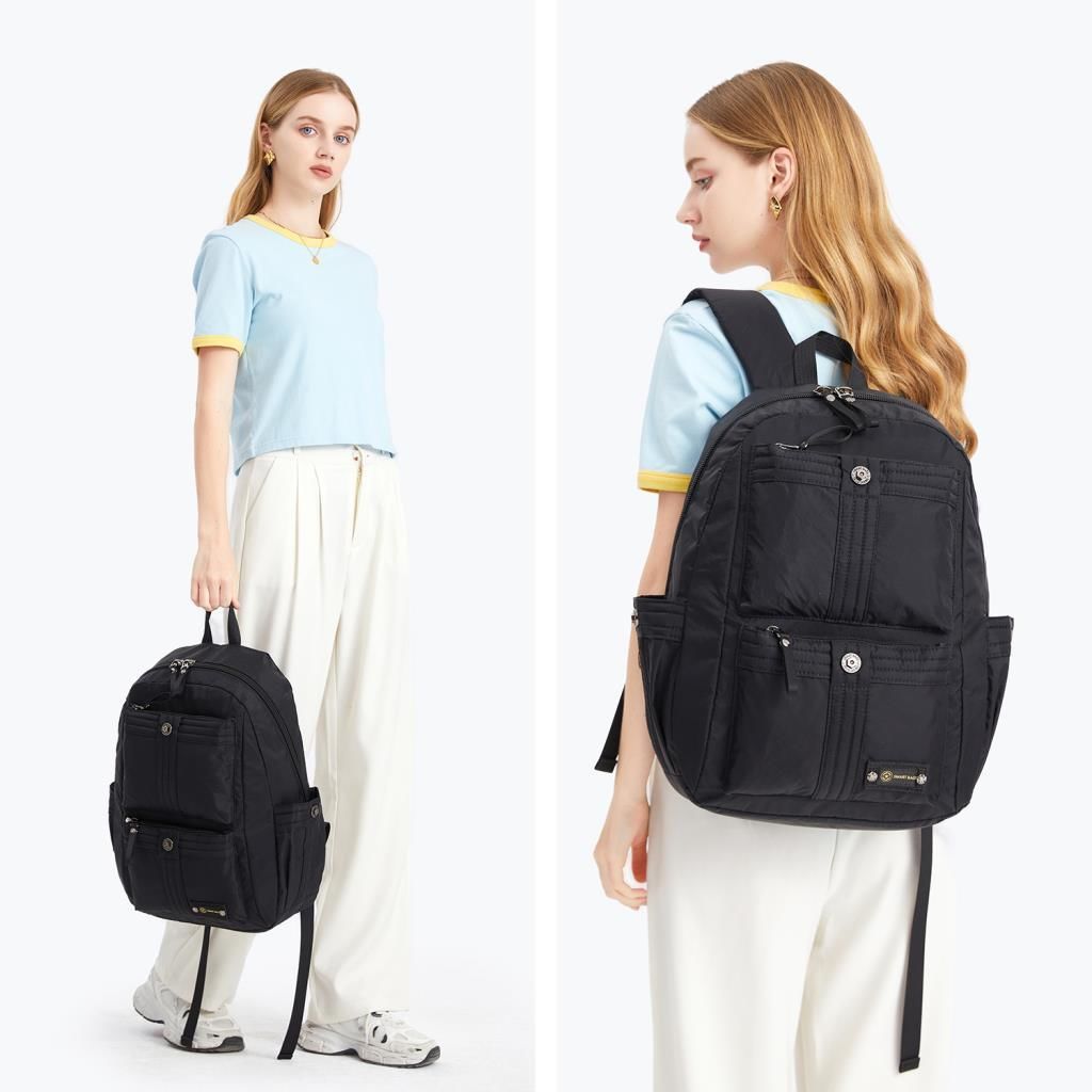 Smart Bags Büyük Boy Okul Boyu Uniseks Sırt Çantası 8714 Açık Gri
