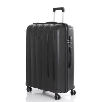MÇS Orta Boy Kırılmaz Silikon Seyahat Valizi Bavulu V305 Siyah