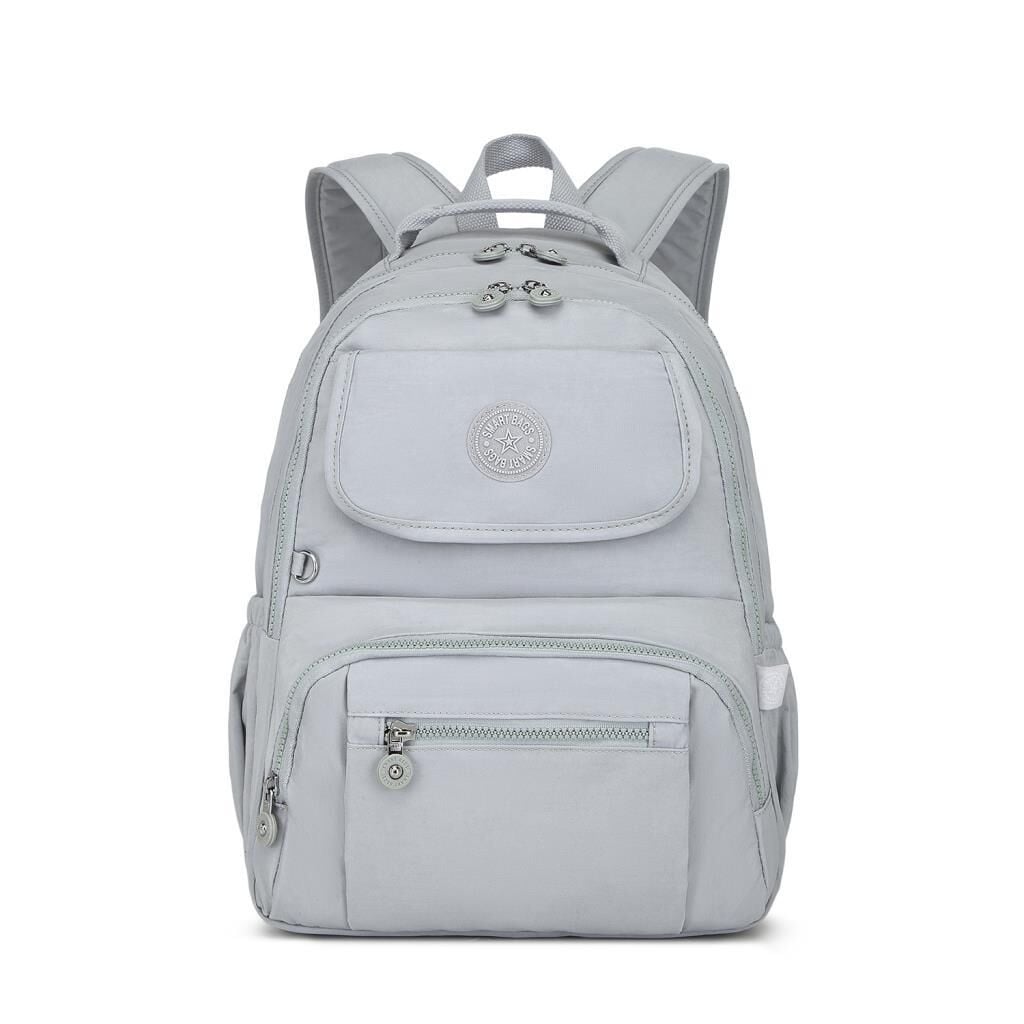 Büyük Boy Sırt Çantası Smart Bags Krinkıl Kumaş 1215 Açık Gri