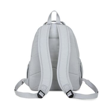 Büyük Boy Sırt Çantası Smart Bags Krinkıl Kumaş 1215 Açık Gri