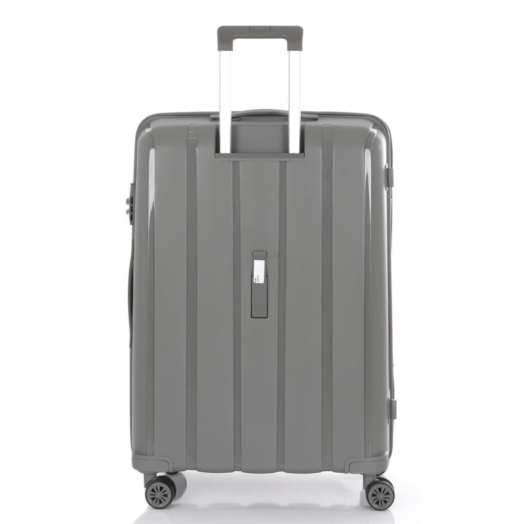 MÇS Orta Boy Kırılmaz Silikon Seyahat Valizi Bavulu V305 Gri