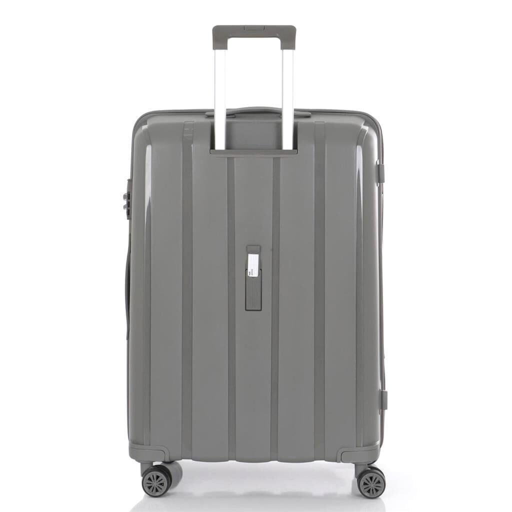 MÇS Orta Boy Kırılmaz Silikon Seyahat Valizi Bavulu V305 Gri