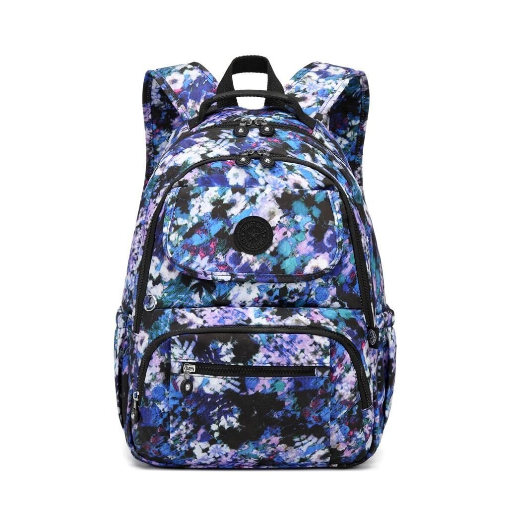 Büyük Boy Sırt Çantası Smart Bags Krinkıl Kumaş 1215 Mavi Print
