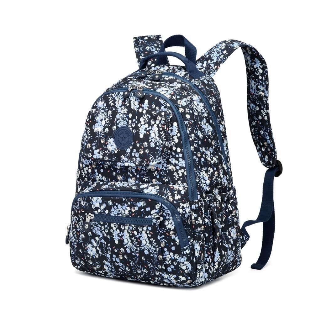 Büyük Boy Sırt Çantası Smart Bags Krinkıl Kumaş 1215 Mavi Rose