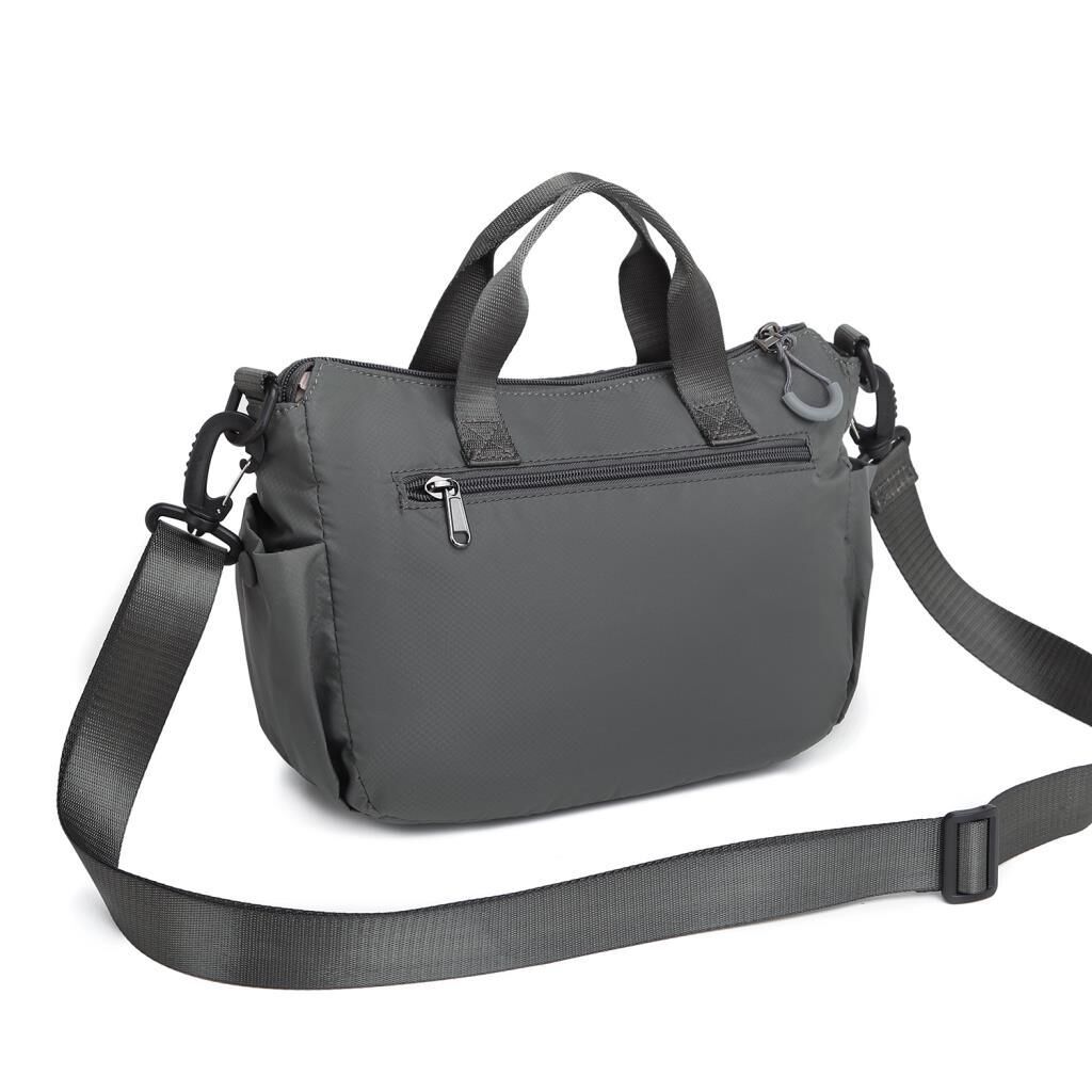 Smart Bags Ekstra Hafif Kumaş Kadın Postacı Çantası 3136 Gri