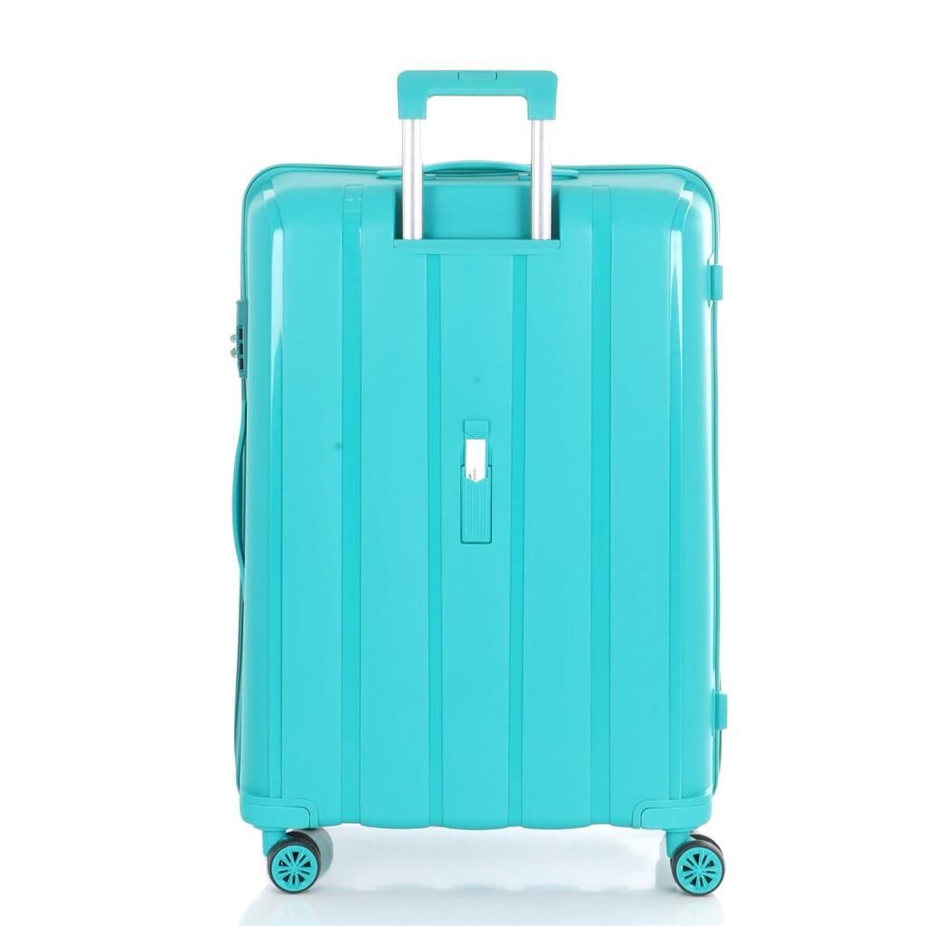 Mçs Valiz Orta Boy Kırılmaz PP Silikon Bavul V305 Cam Göbeği