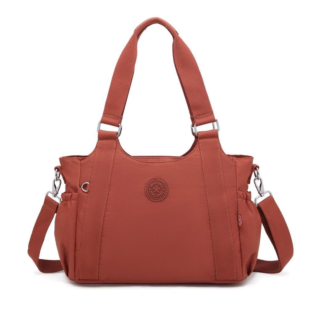 Kadın Omuz Çantası Krinkıl Kumaş Smart Bags 1163 Kiremit