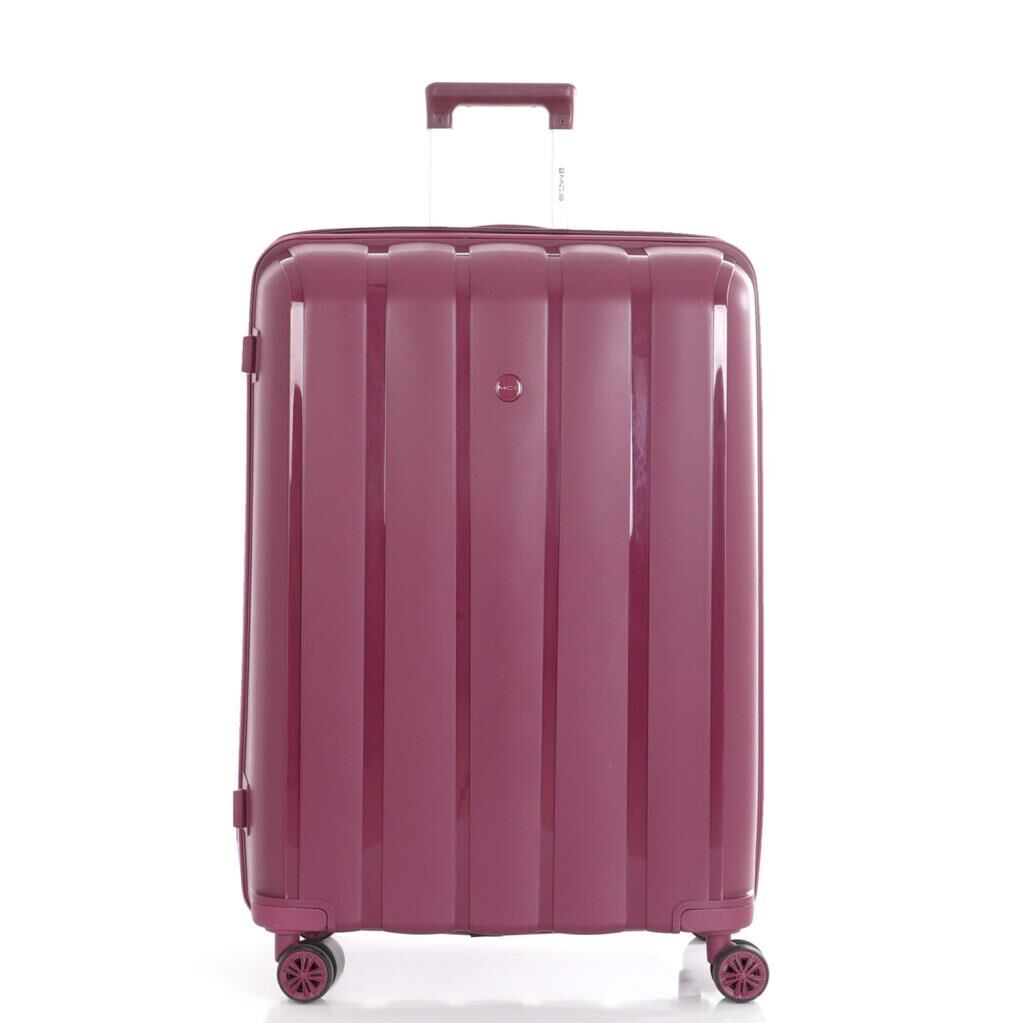 MÇS Orta Boy Kırılmaz Silikon Seyahat Valizi Bavulu V305 Mürdüm