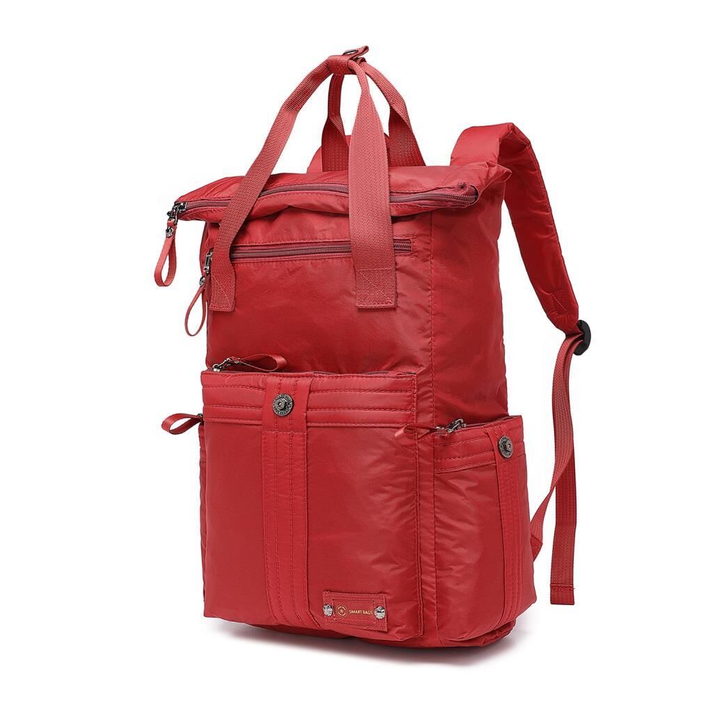 Smart Bags Büyük Boy Okul Boyu Uniseks Sırt Çantası 8716 Vişne