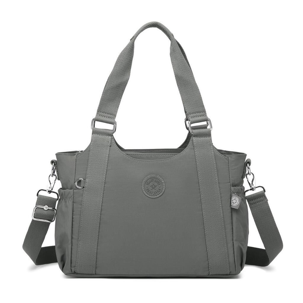 Kadın Omuz Çantası Krinkıl Kumaş Smart Bags 1163 Koyu Gri