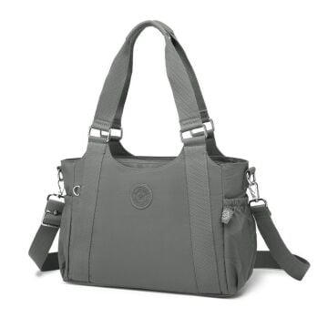 Kadın Omuz Çantası Krinkıl Kumaş Smart Bags 1163 Koyu Gri