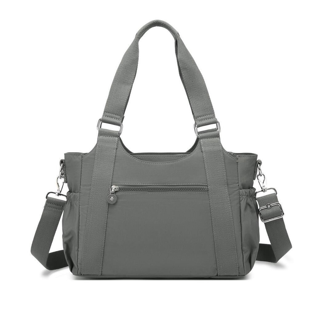 Kadın Omuz Çantası Krinkıl Kumaş Smart Bags 1163 Koyu Gri
