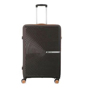 MÇS 3lü Set Kırılmaz Silikon Seyahat Valizi Bavulu V374 Kahve/Şamp