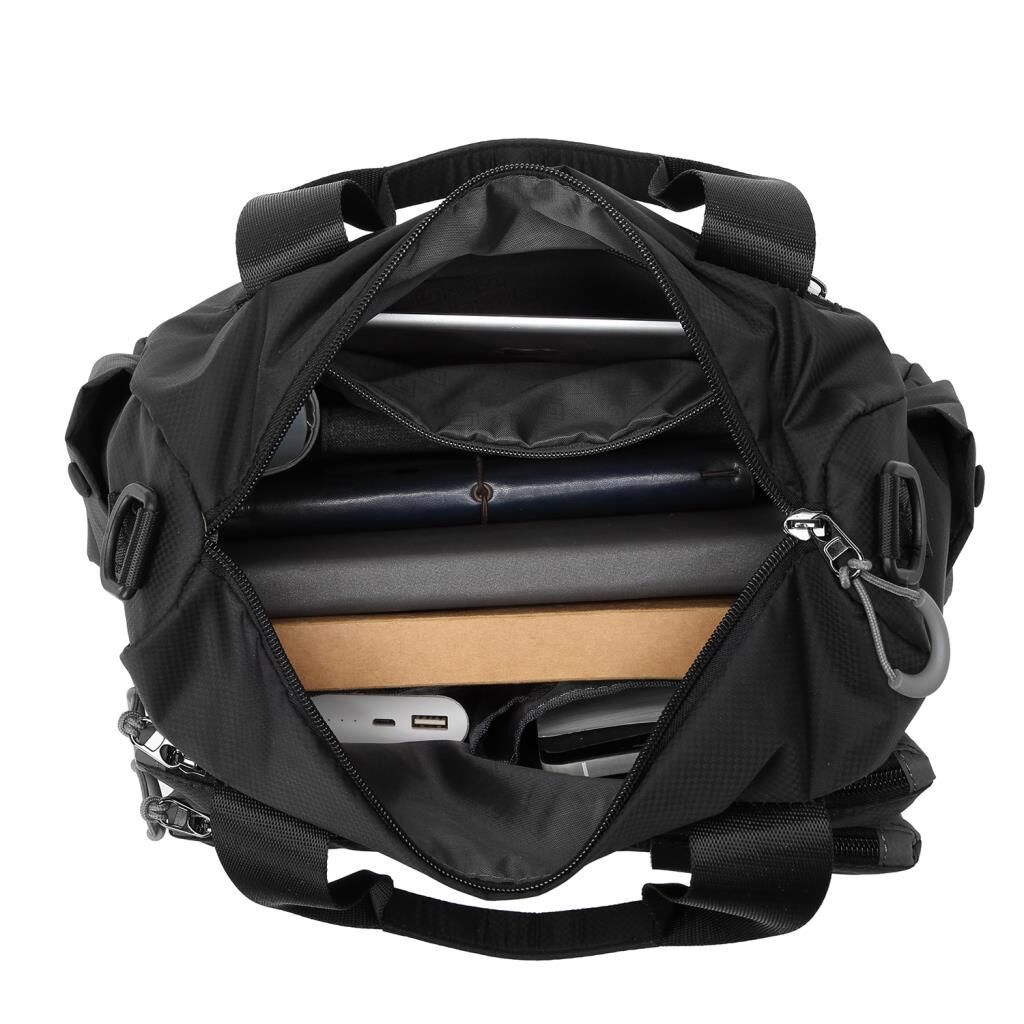 Smart Bags Ekstra Hafif Kumaş Kadın Postacı Çantası 3141 Siyah