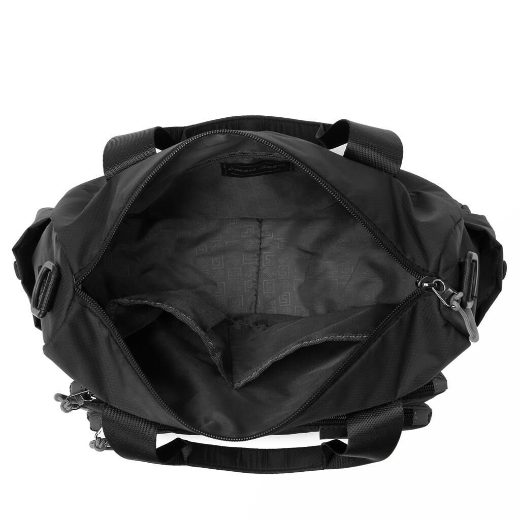 Smart Bags Ekstra Hafif Kumaş Kadın Postacı Çantası 3141 Siyah
