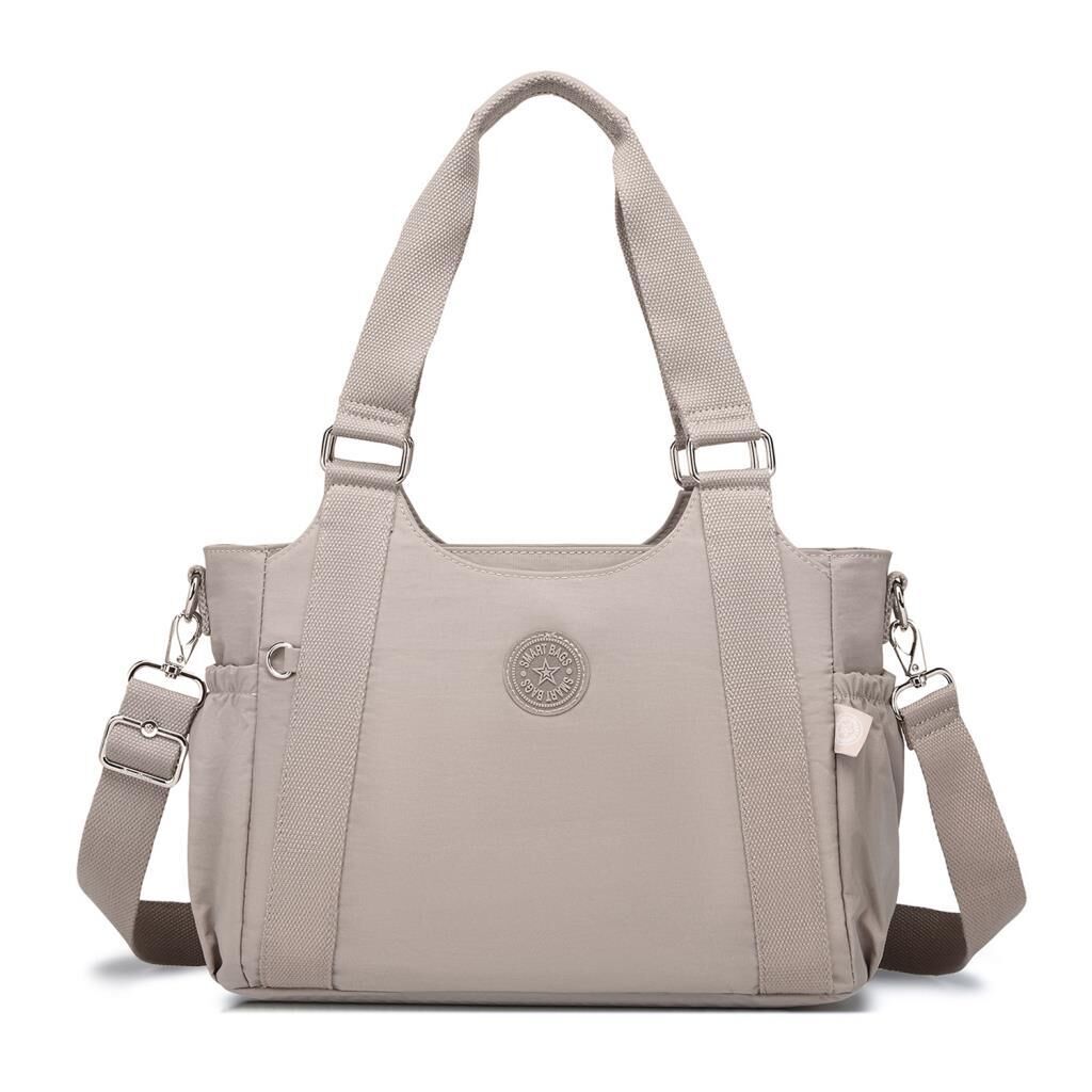 Kadın Omuz Çantası Krinkıl Kumaş Smart Bags 1163 A.Vizon