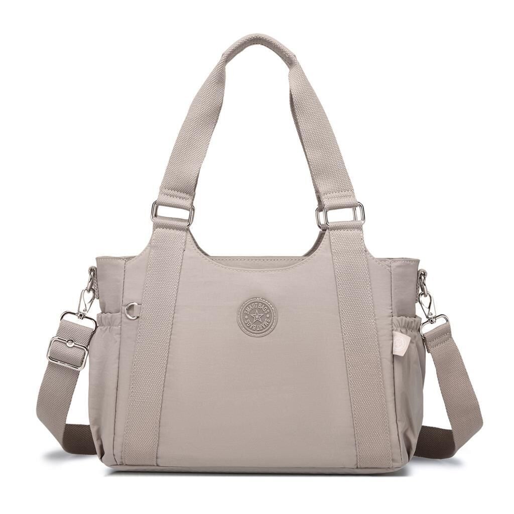 Kadın Omuz Çantası Krinkıl Kumaş Smart Bags 1163 A.Vizon