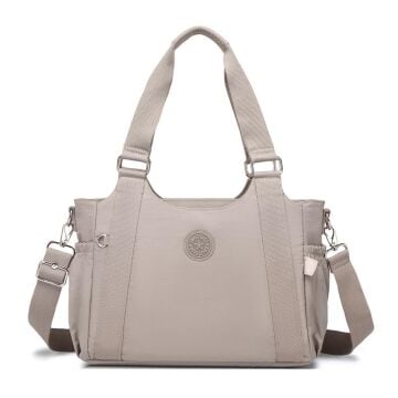 Kadın Omuz Çantası Krinkıl Kumaş Smart Bags 1163 A.Vizon