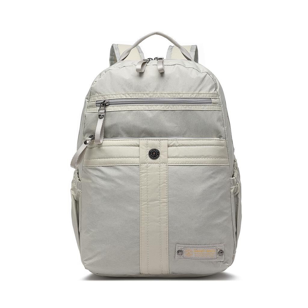 Smart Bags Büyük Boy Okul Boyu Uniseks Sırt Çantası 8718 Açık Gri
