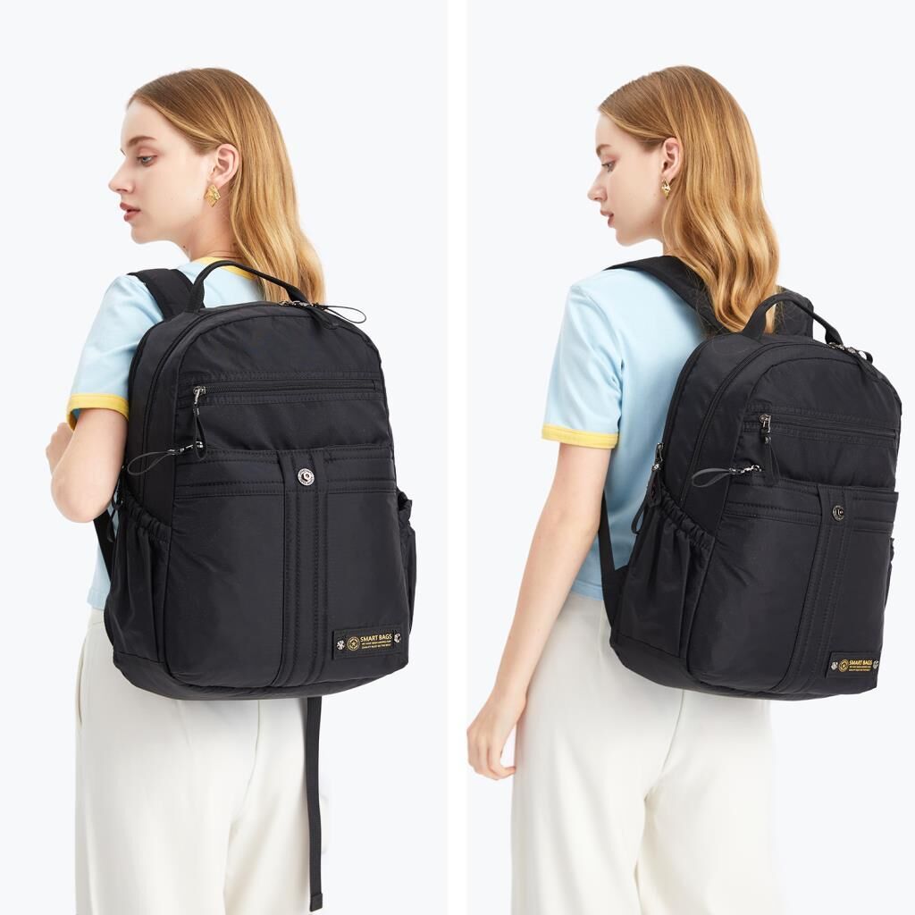 Smart Bags Büyük Boy Okul Boyu Uniseks Sırt Çantası 8718 Açık Gri