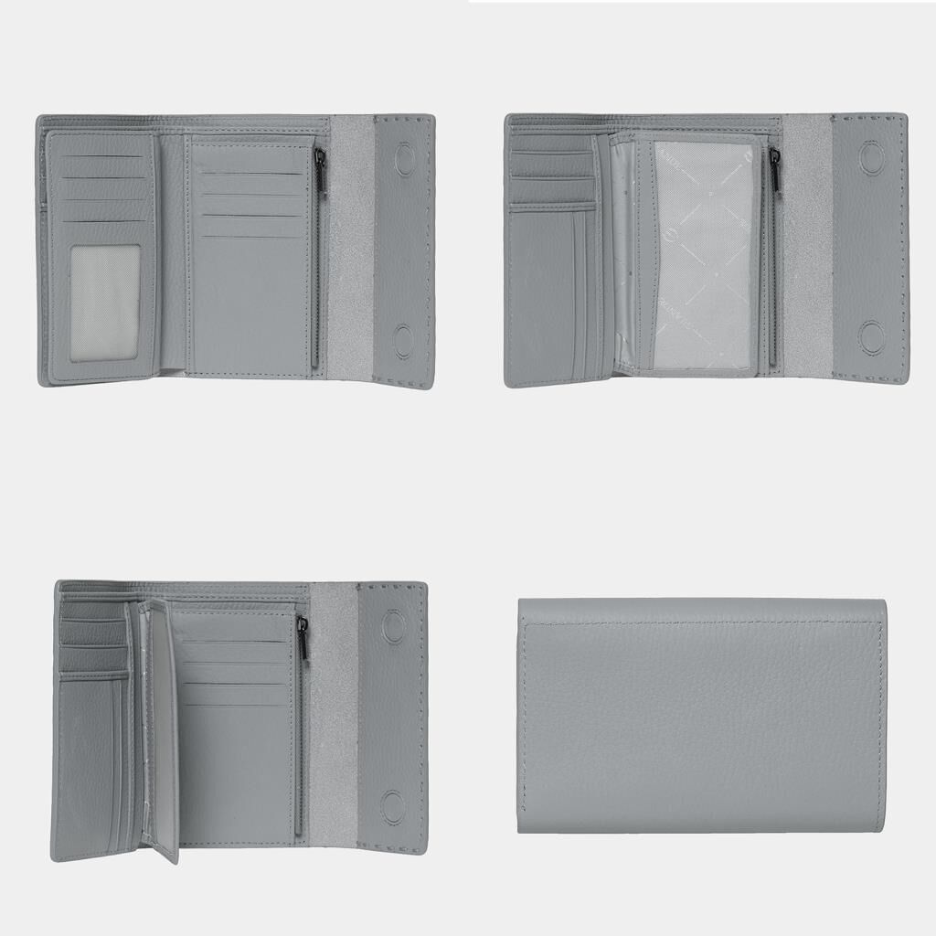 Grande Gerçek Deri Kadın Cüzdanı Orta Boy Hakiki Deri Kırmızı