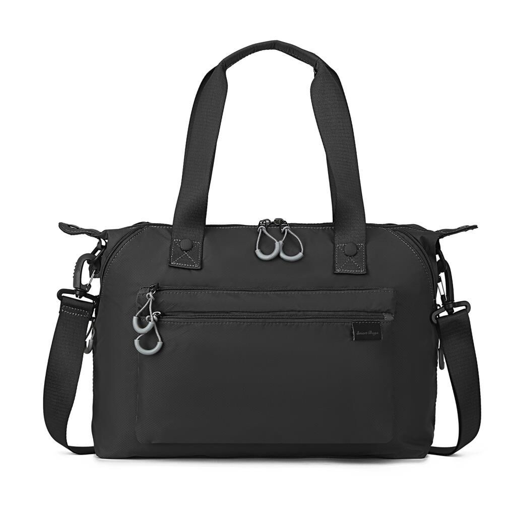 Smart Bags Ekstra Hafif Kumaş Kadın Omuz Çantası 3139 Siyah