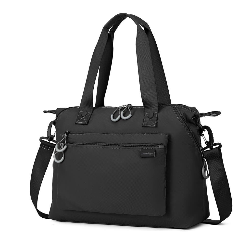 Smart Bags Ekstra Hafif Kumaş Kadın Omuz Çantası 3139 Siyah