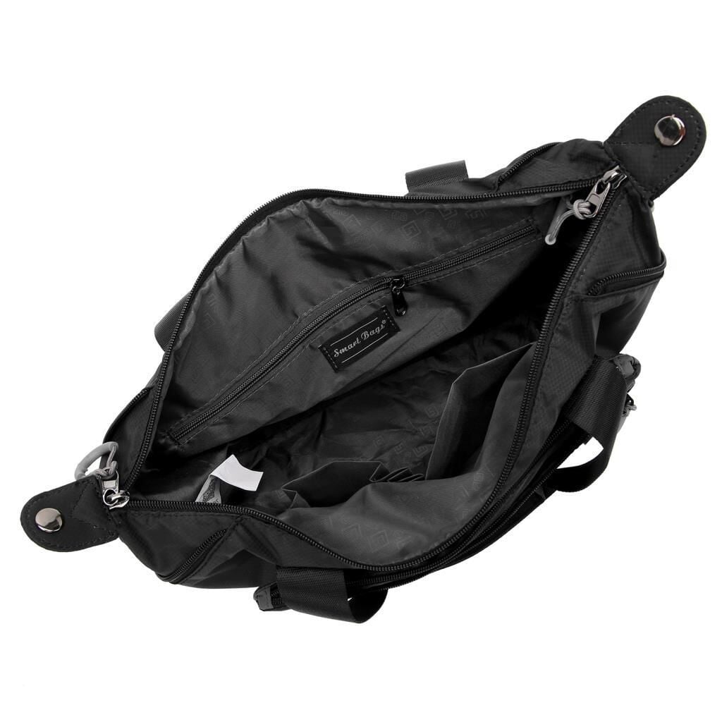Smart Bags Ekstra Hafif Kumaş Kadın Omuz Çantası 3139 Siyah