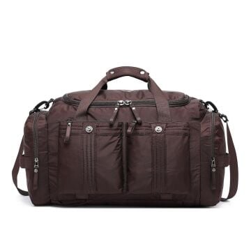 Smart Bags Büyük Boy Uniseks Spor ve Seyahat Çantası 8717 Kahve