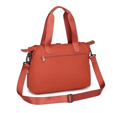 Smart Bags Ekstra Hafif Kumaş Kadın Omuz Çantası 3139 Kiremit