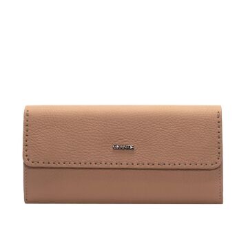 Grande Gerçek Deri Kadın Cüzdanı Hakiki Deri Büyük Boy Bisküvi