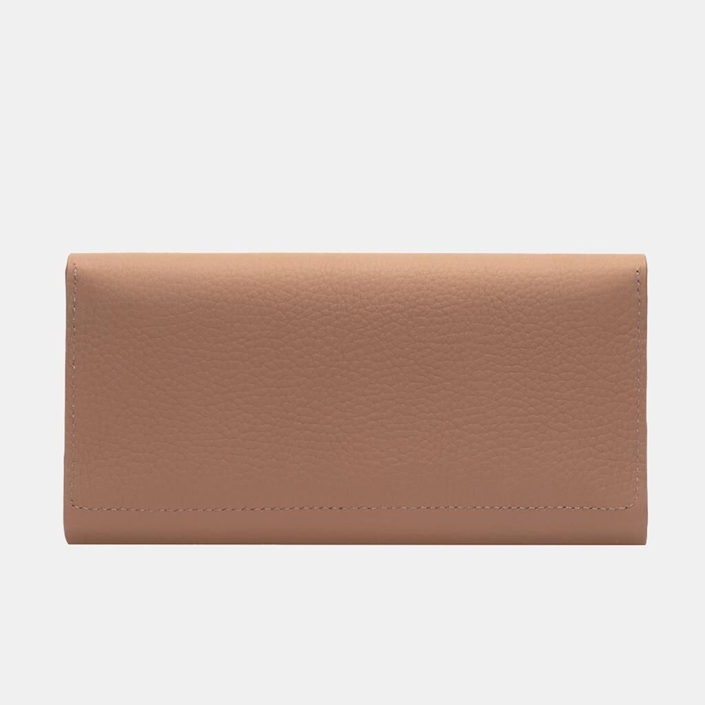 Grande Gerçek Deri Kadın Cüzdanı Hakiki Deri Büyük Boy Bisküvi