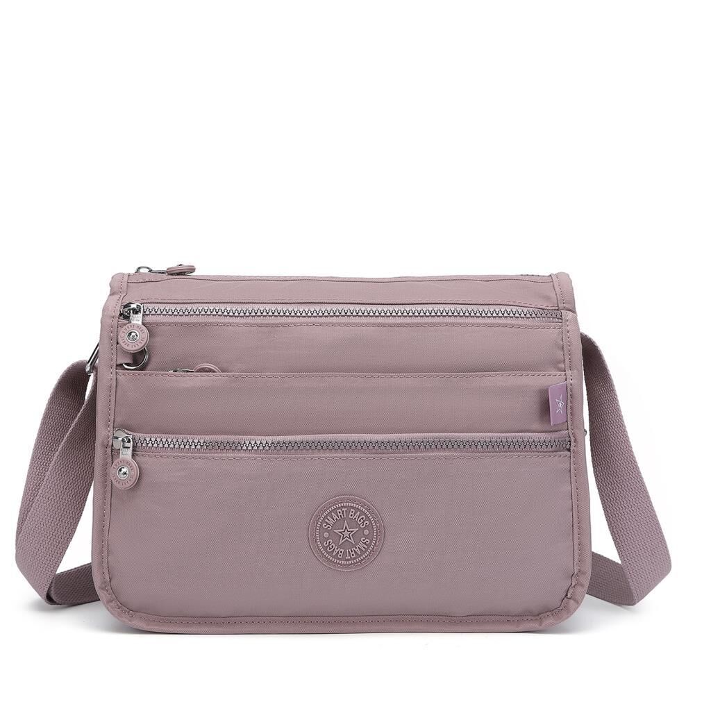 1128 Krinkıl Kumaş Bayan Postacı Omuz Çantası Smart Bags Ten