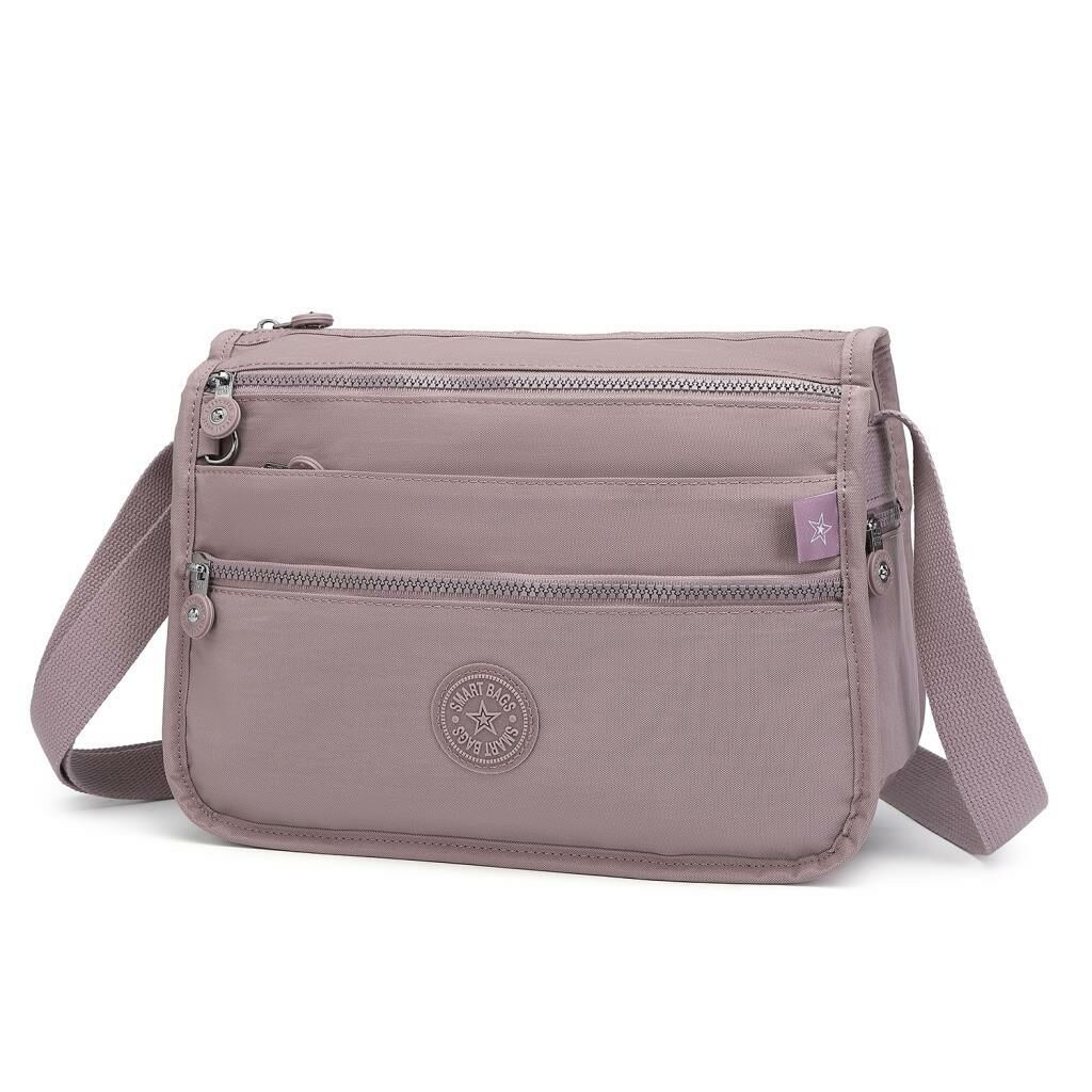 1128 Krinkıl Kumaş Bayan Postacı Omuz Çantası Smart Bags Ten